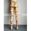New Design Spandex Printed Cheap Sports Zip Fur Ladies Leggings