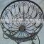 galvanized standing flower pot stand