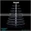 Wholesale Best-selling 5 Tiers Acrylic Wedding Cake Stand With Lighted                        
                                                Quality Choice