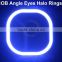 OEM ODM rgb multi led halo angel eyes COB circle 80mm 70mm 60mm