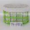set of 3 round bread storage canbinet bin with cotton lining