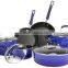 Aluminum kitchenware set 10pcs dinner set with non-stick /ceramic coating