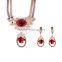 Wholesale Latest Design Fashion Necklaces Women Luxury Statement Diamond Jewelry Set SKJT0573