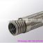 Stainless steel braided corrugated metal flexible hose by thread fitting ends