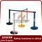 Security and safety equipment belt queue post stand
