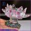 New decoration lotus flower shaped glass candle holder