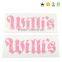 Printing transfer car window sticker for outdoor