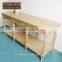 Minimalist Furniture Wooden Table With Three Drawers Furniture Hobby Lobby