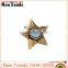 Beautiful antique gold star shape pearl hair clip