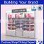 hot sale beauty shop led lighting shop shelf display cosmetic