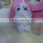 Mini Cute Rabbit Fur Keychain For Gift / Genuine Rex Rabbit Fur Bag Accessories