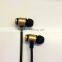 Hot selling super bass stereo metal earphone for smartphone