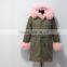 PC09 Army Green women long style parka jacket