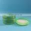 100ml 100g empty green transparent PET plastic jar container for cosmetic packaging