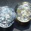 Crown shape crystal glass cabinet knobs on brass base 35MM