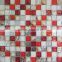 Mother of Peal Mix Crackled Frosted Crystal Glass Mosaic Tile