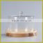 glass dome cake stand with board service