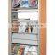 Hot selling good quality library furniture single side magazine display stand