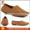New Fashion Brown Color Nubuck Leather Men Driving Shoe Male Breathable Casual Flat Boat Shoes Italy Men Casual Shoe