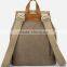 Casual lady canvas backpack bag women