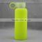 250ML Light Glass Water Bottles with Flip Rubber Coating