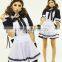 Black And White Latex Sexy Maid Costume Pattern