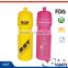 Cheap Reusable Colorful 750ml PE HDPE Sports Bicycle Plastic Drinking Bottles