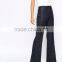 Daijun Oem High Quality Fit Deep Blue Crepe Girl Half Pants and Fashion High School Girls in Trousers