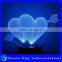 Creative Hearts Arrow Shaped 7 Colors Light Flashing LED Night Light Wedding Decoration Vision 3D Night Light