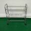 4 Tiers Metal Shoes Rack 12 Pairs Easy Assemble Shoe Rack With 4 Wheels