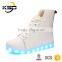 2016 High Neck Warm Shoes For Men Leather LED Light Up Shoe