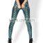 New Design Print Green fish pattern Sexy Pants Galaxy Indian sex girls sexy latex girls pictures legging