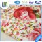Chinese supplier 100% polyester pigment printing with red flower fabric for bedding