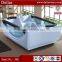 Freestanding White Acrylic Water Jets Bathtub ,Japanese Massage Bathtub