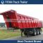Heavy duty end dump semi trailers , hydraulic tipper semi trailer , hydraulic dump trailer