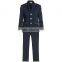 Three Buttons Blue Side Vent Customized Boys Suits for Wedding Party (Jacket+Pants+Bow+Vest+Shirt) NS023 Boy Tuxedo Suit