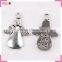 Dog shaped metal pendant designs for women, imitate antique silver dog pendant