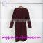 "V" collar Double-sided hand sewn Cashmere coat Long female with belt