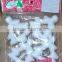 White plastic snow flake snowflake decoration