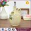 Beige round olive branch pattern ceramic oil and vinegar bottles wholesale