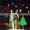 Decorative Christmas Window Stickers Colorful Non-gel X-mas Decoration Showcase Stickers For Mall/Shop/House