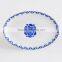 beautiful decaled white oval plate