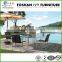 Hot sale patio furniture stainless steel tempered glass table and chair