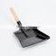 metal fire shovel with wooden handle black ash coal remove spade scoop