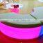 LED colorful garden plastic led plastic remote control bench for events