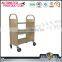 Factory Direct Sale Steel Rolling Book Cart With Wheels For Library