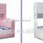Pink and Blue Bed Children Bedroom Furniture Storage Multifuntional Combined-bed for Kids