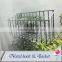 Reuseable and Removeable Wall mounted metal wire magazine/book/newspaper holder rack