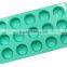 cute 15 cup round chocolate shape silicone ice maker factory in shenzhen China