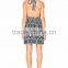 halter neck wrap sexy dress fashion printed elegant women dress